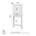 Armoire de rangement de salle de bain à poser au-dessus des toilettes Key West