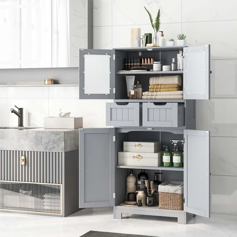 Meuble de rangement de salle de bain avec 2 tiroirs pour cuisine