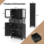 Meuble de rangement de salle de bain avec 2 tiroirs pour cuisine