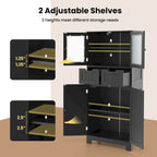 Meuble de rangement de salle de bain avec 2 tiroirs pour cuisine