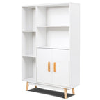 Meuble de rangement au sol, étagère bibliothèque autoportante en bois