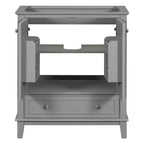 Meuble de rangement de salle de bain 30 po, meuble-lavabo de salle de bain avec portes, tiroirs, étagère réglable
