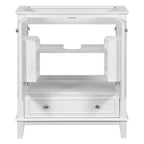 Meuble de rangement de salle de bain 30 po, meuble-lavabo de salle de bain avec portes, tiroirs, étagère réglable