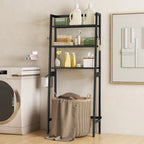 Étagère de rangement 3 niveaux au-dessus des toilettes avec étagères réglables