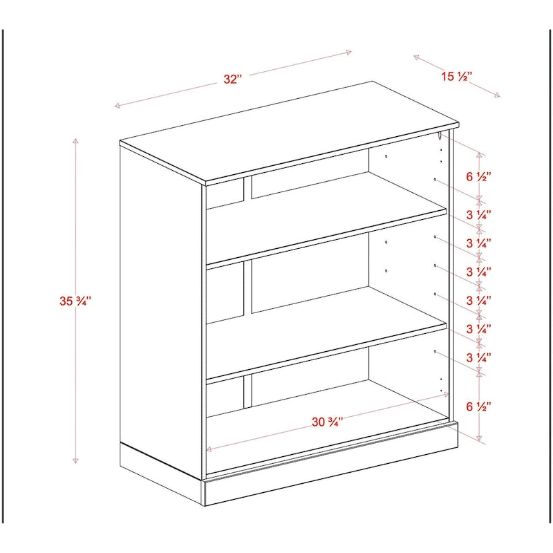Meuble de salle de bain 100 % bois massif de 81 cm avec étagères réglables