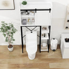 Meuble de rangement de salle de bain au-dessus des toilettes