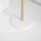 Porte-serviettes en T avec base en marbre naturel