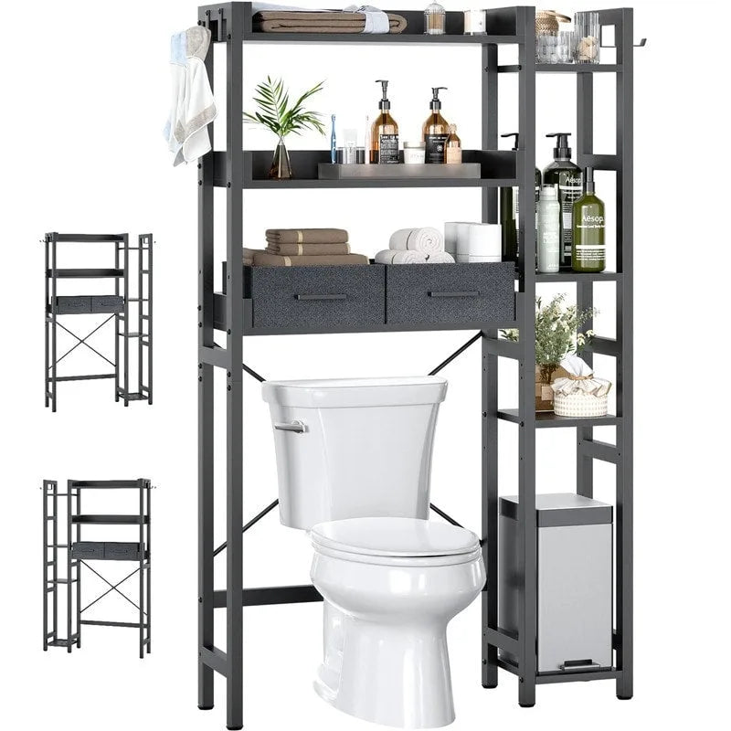 Over The Toilet Storage Cabinet - 9.4D x 31.1W x 63.4H