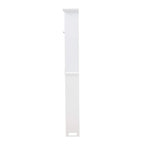 Meuble de Rangement de Salle de Bain Campbell White en Bois Finition pour Toilettes