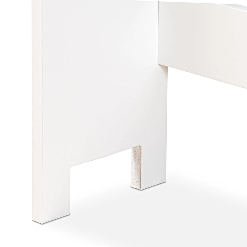Meuble de Rangement de Salle de Bain Campbell White en Bois Finition pour Toilettes