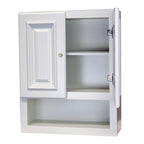 2126 Armoire Murale de Salle de Bain Blanc Lin