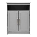 Meuble de rangement de salle de bain moderne avec portes à fermeture magnétique et étagères