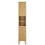 Meuble de rangement haut et étroit pour salle de bain