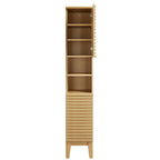 Meuble de rangement haut et étroit pour salle de bain