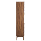 Meuble de rangement haut et étroit pour salle de bain