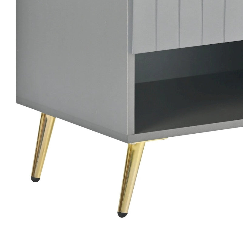 Meuble à chaussures moderne en bois avec portes et étagères réglables