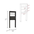 Meuble de rangement Madrid pour toilettes avec portes et étagères