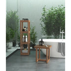 Le support de bain carré en teck Sula Original