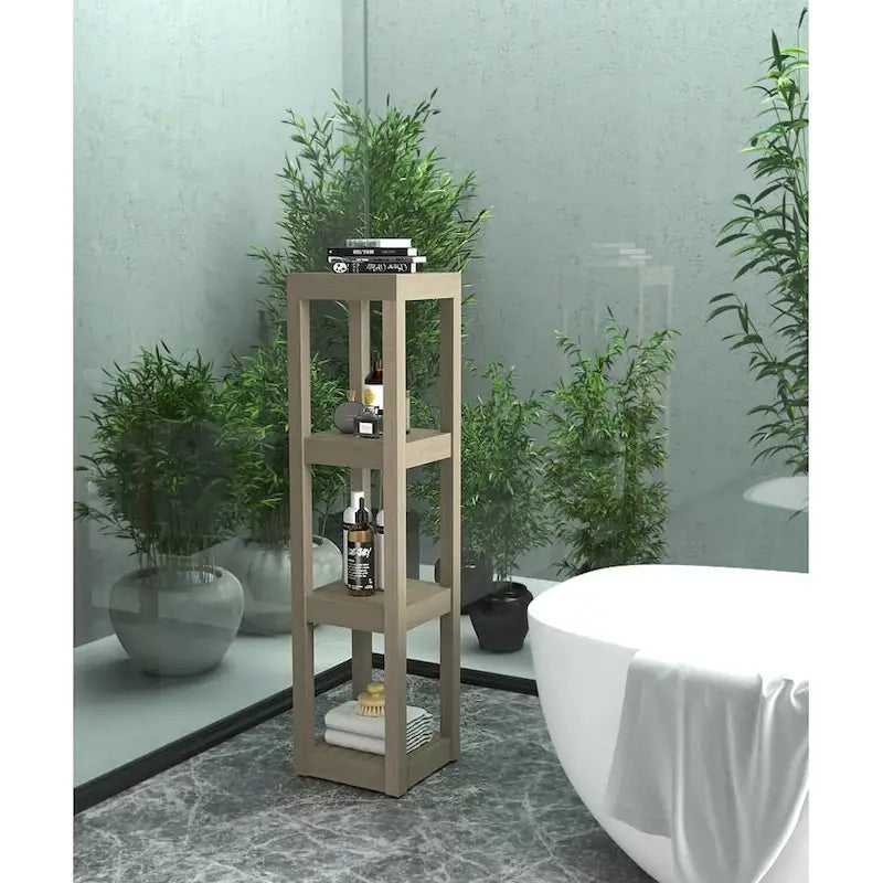 Le support de bain carré en teck Sula Original