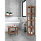 Le support de bain carré en teck Sula Original