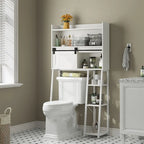 Meuble de rangement pour toilettes avec porte-rouleau de papier toilette – 11,81P x 32,49L x 60,63H