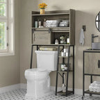 Meuble de rangement pour toilettes avec porte-rouleau de papier toilette – 11,81P x 32,49L x 60,63H