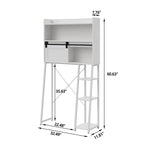 Meuble de rangement pour toilettes avec porte-rouleau de papier toilette – 11,81P x 32,49L x 60,63H