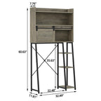 Meuble de rangement pour toilettes avec porte-rouleau de papier toilette – 11,81P x 32,49L x 60,63H