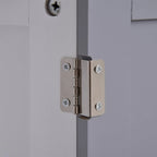 Meuble de rangement pour lavabo sur colonne, Meuble-lavabo, Meuble de salle de bain sous lavabo avec découpe en U et étagère interne réglable