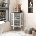 Meuble bas d'angle de 22,25 po avec porte vitrée et étagère réglable