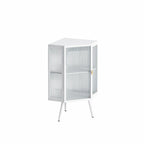 Meuble bas d'angle de 22,25 po avec porte vitrée et étagère réglable