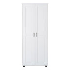 Meuble de rangement 2 portes pour salle de bain, bureau, étagère réglable