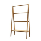 Étagère à serviettes en bambou avec étagère de rangement