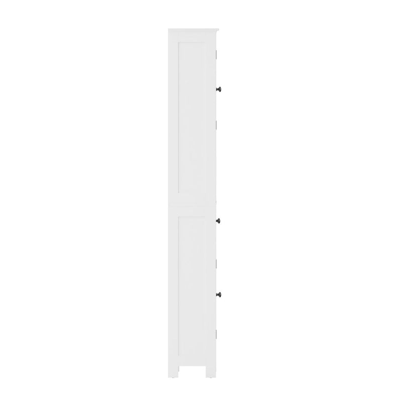 Colonne de rangement de salle de bain autoportante avec étagères