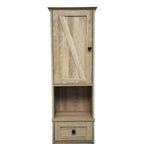 Colonne de rangement de salle de bain autoportante avec étagères