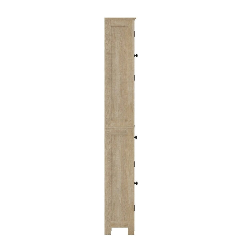 Colonne de rangement de salle de bain autoportante avec étagères