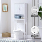 Meuble de rangement WC - 9,37P x 23,62L x 62,2H