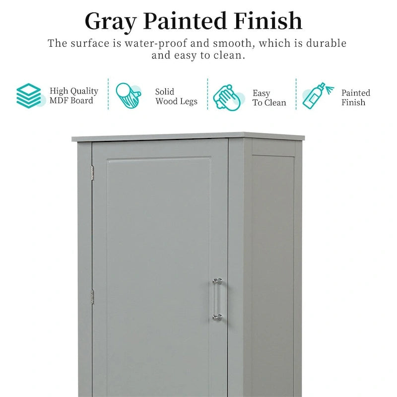 Meuble de rangement haut de salle de bain, Armoire de rangement sur pied