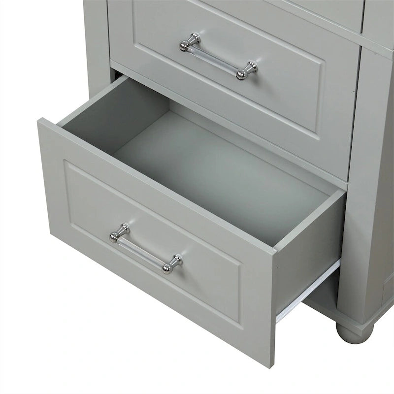 Meuble de rangement haut de salle de bain, Armoire de rangement sur pied