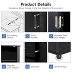 Meuble de rangement haut de salle de bain, Armoire de rangement sur pied